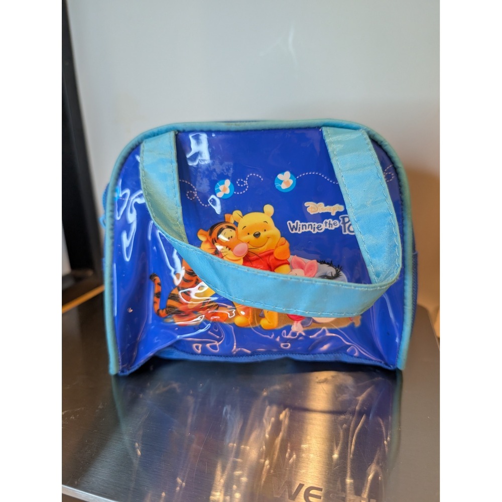 Disney Winnie the Pooh Blue Vinyl Childrens bag with Tags Cute